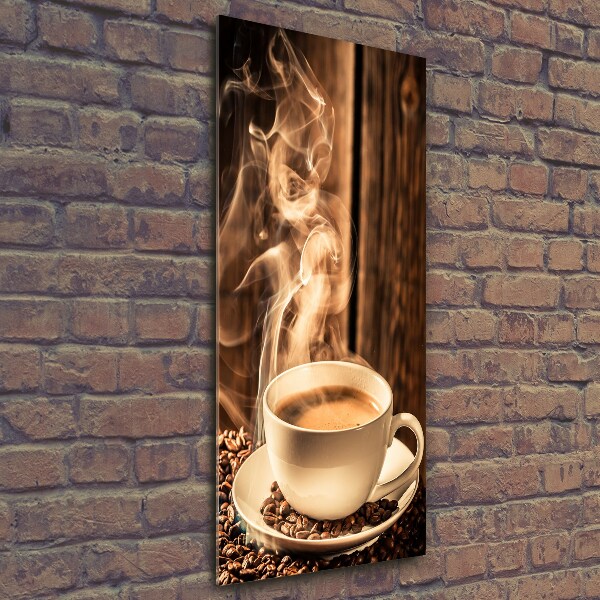 Glass wall art Aromatic coffee