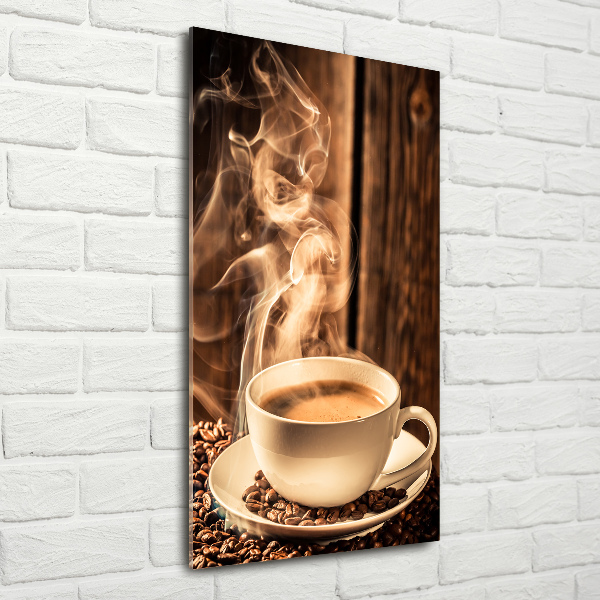 Glass wall art Aromatic coffee