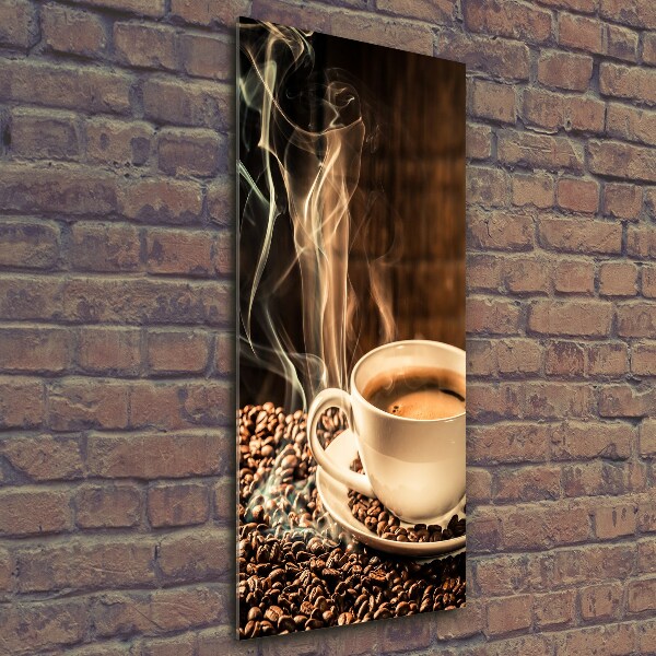 Print on a a glass Aromatic coffee