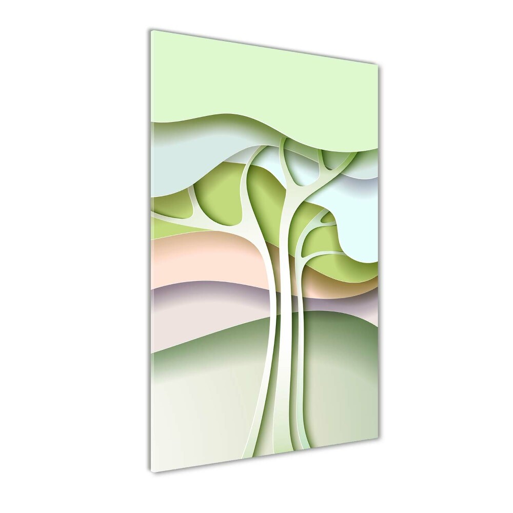 Print on a a glass Abstract tree