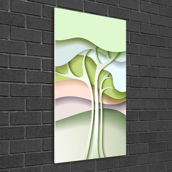 Print on a a glass Abstract tree