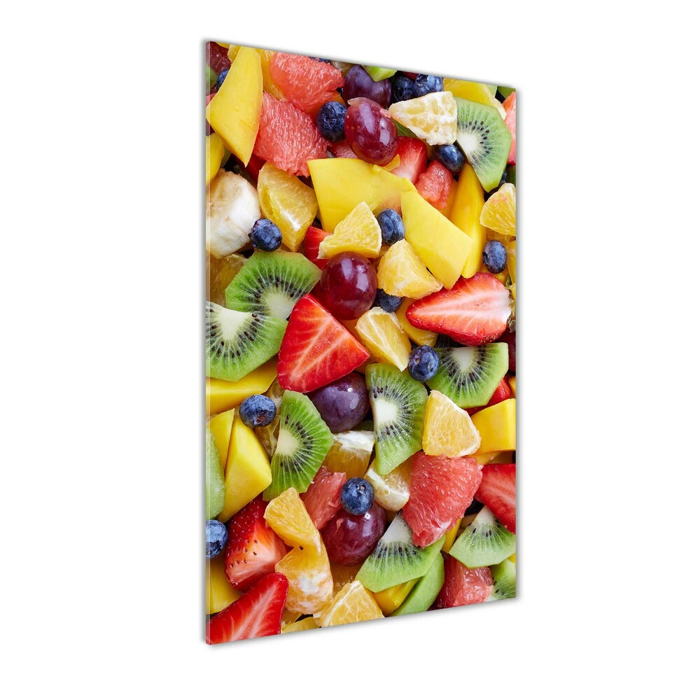 Wall art on glass Chopped fruit