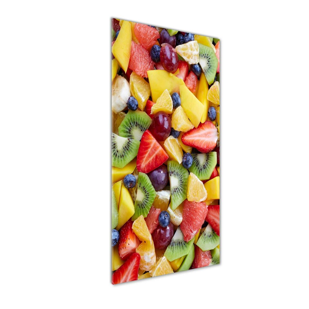 Wall art on glass Chopped fruit