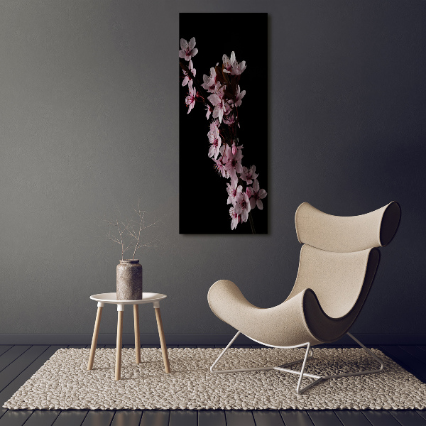 Print on a a glass Cherry blossoms