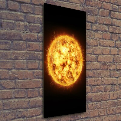 Photo printed on glass Sun