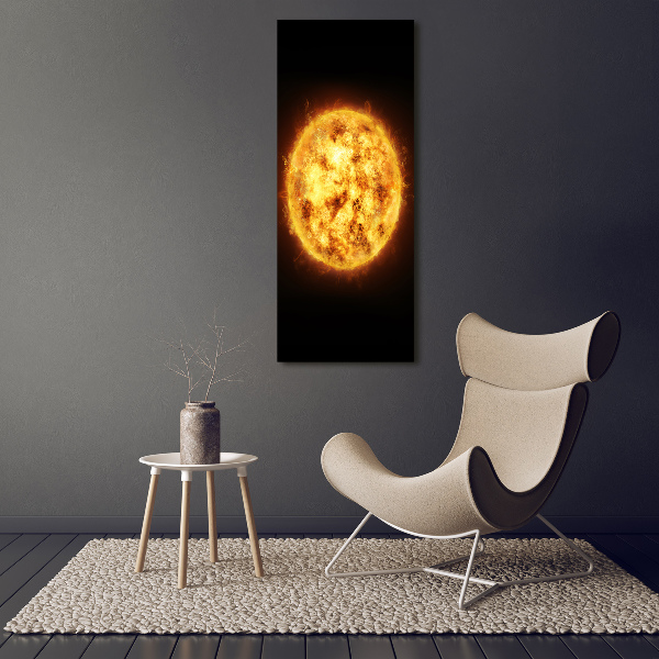 Photo printed on glass Sun