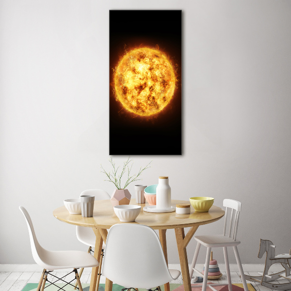 Photo printed on glass Sun