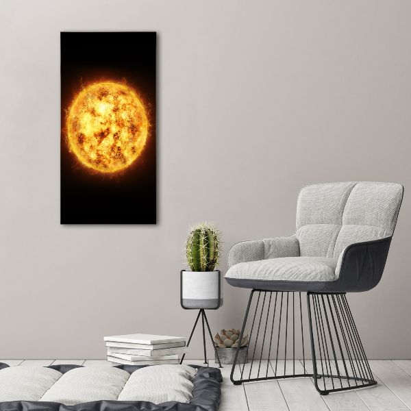 Photo printed on glass Sun