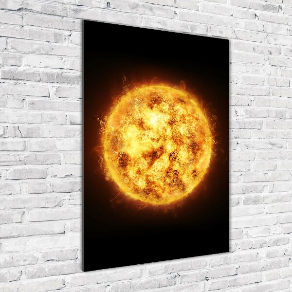 Photo printed on glass Sun