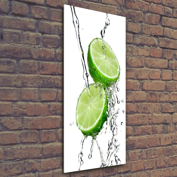 Wall art on glass Lime