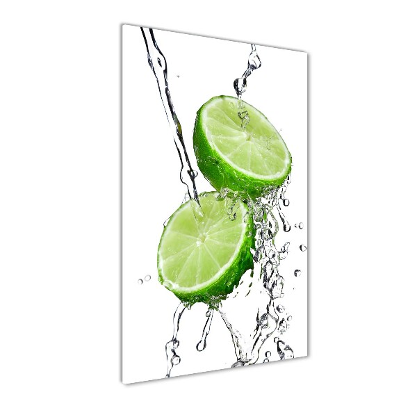 Wall art on glass Lime