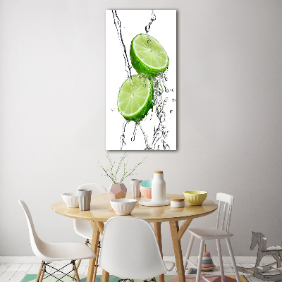 Wall art on glass Lime