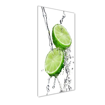 Wall art on glass Lime