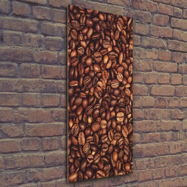 Wall art on glass Coffee beans