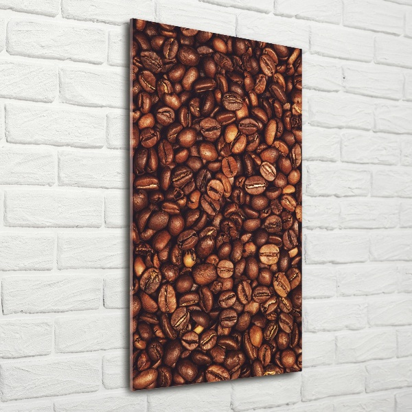 Wall art on glass Coffee beans