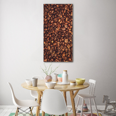 Wall art on glass Coffee beans