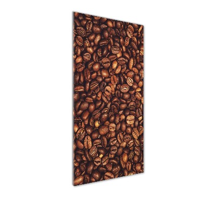 Wall art on glass Coffee beans