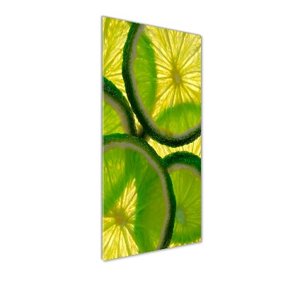 Wall art on glass Lime slices