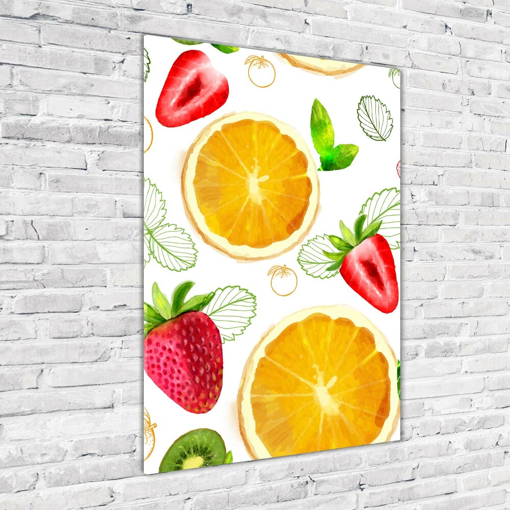 Wall art on glass Fruit