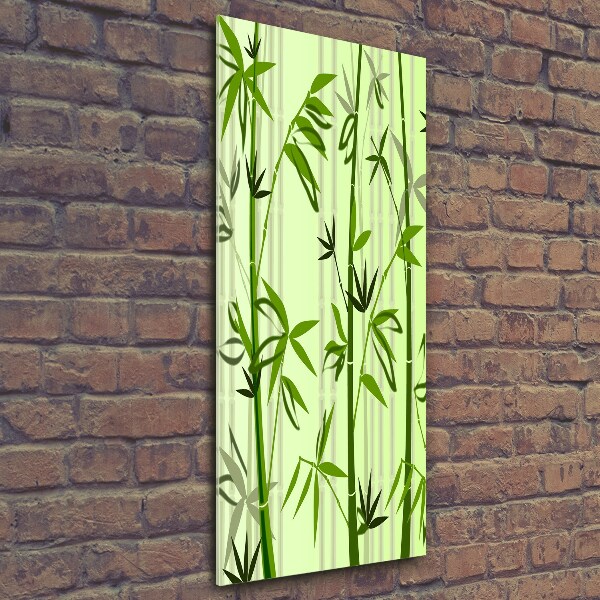 Print on a a glass Bamboo