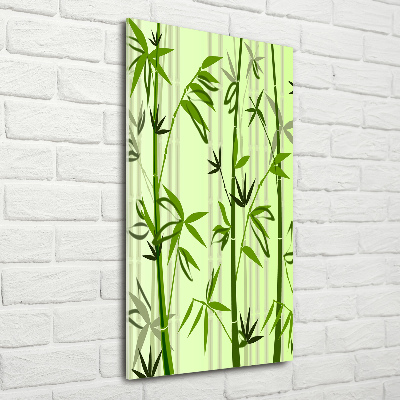 Print on a a glass Bamboo