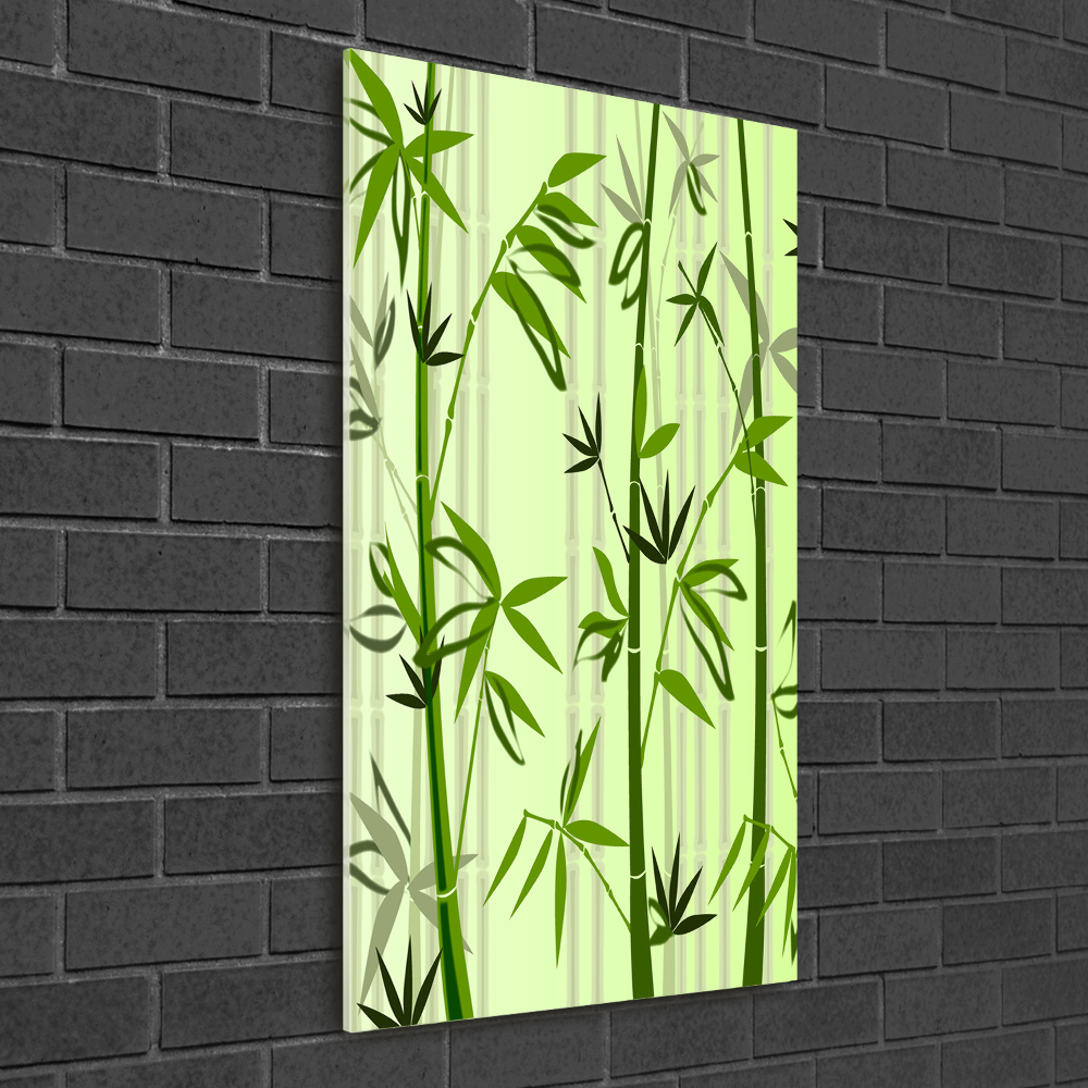 Print on a a glass Bamboo