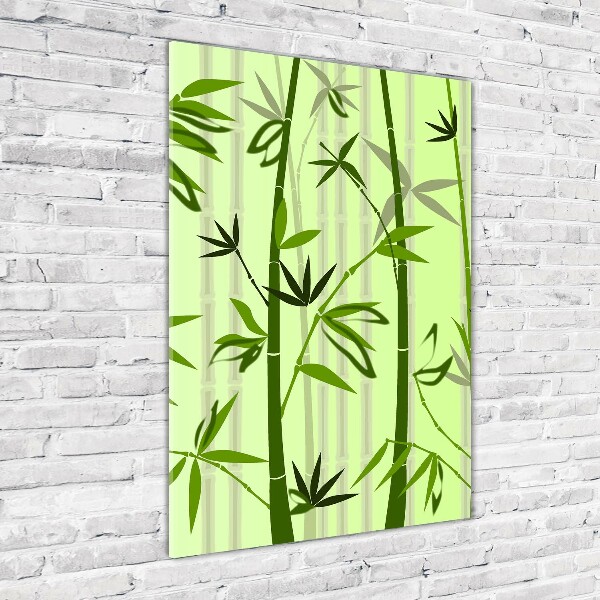 Print on a a glass Bamboo