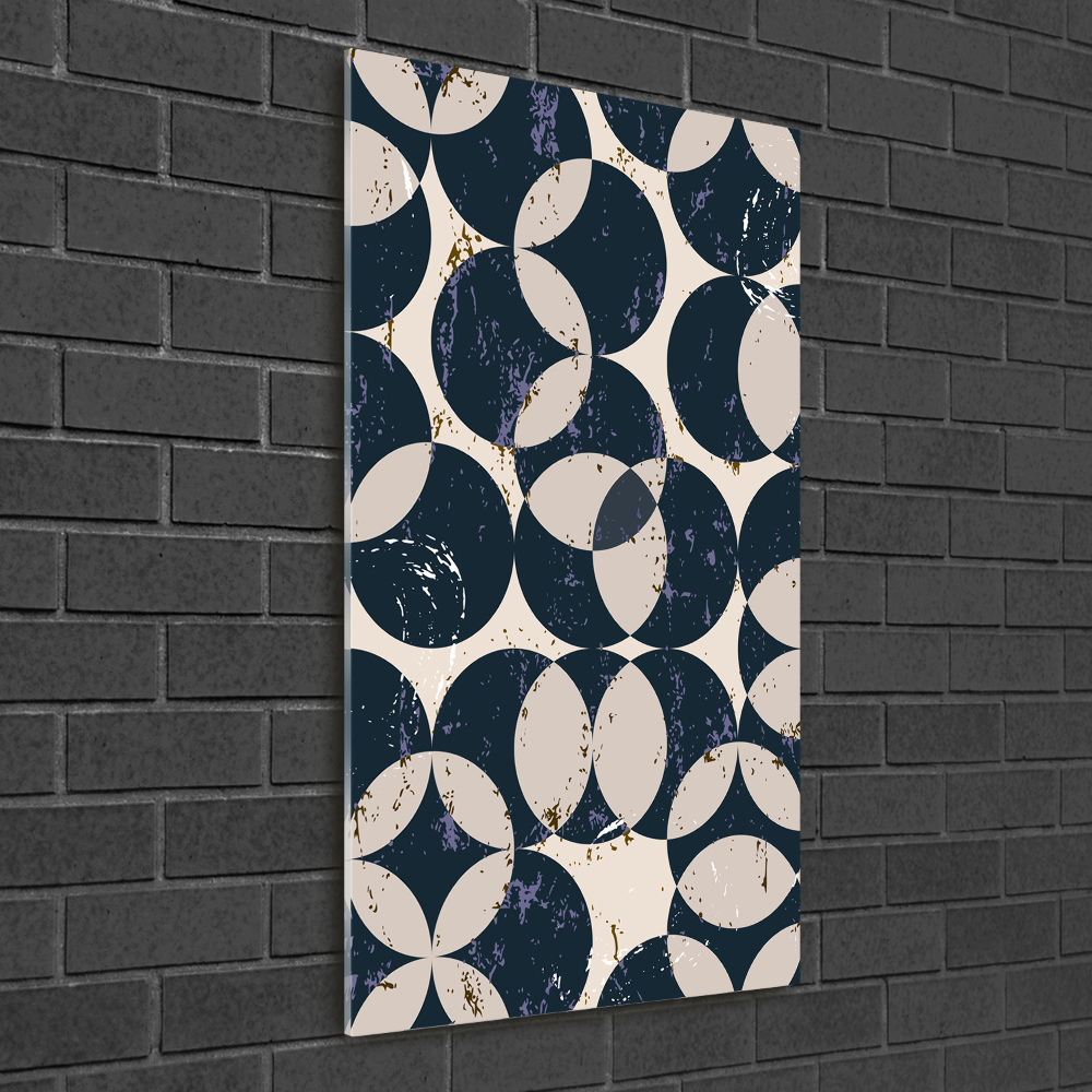 Wall art on glass Geometric background