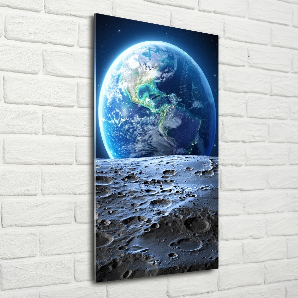 Photo printed on glass Planet Earth