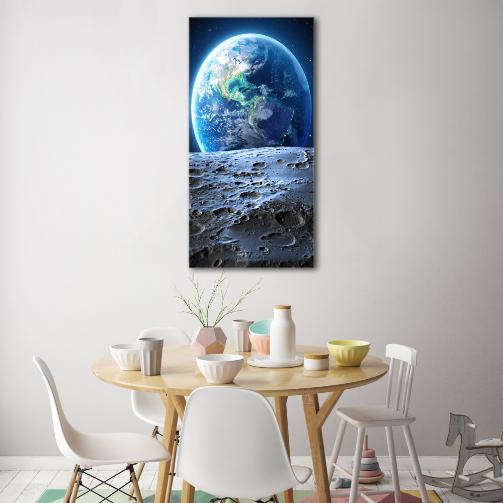 Photo printed on glass Planet Earth