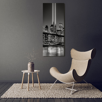 Glass picture wall art Manhattan New York