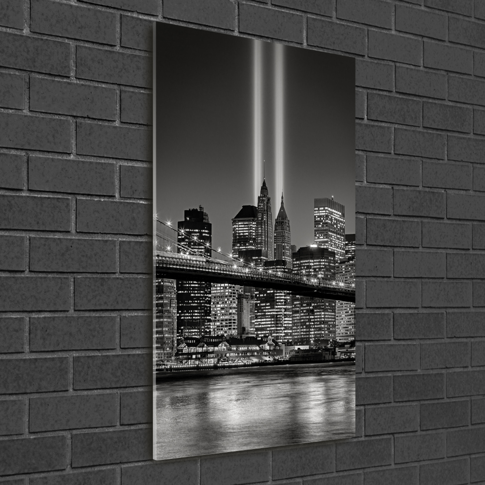 Glass picture wall art Manhattan New York