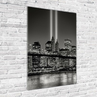 Glass picture wall art Manhattan New York