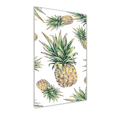 Wall art on glass Pineapple