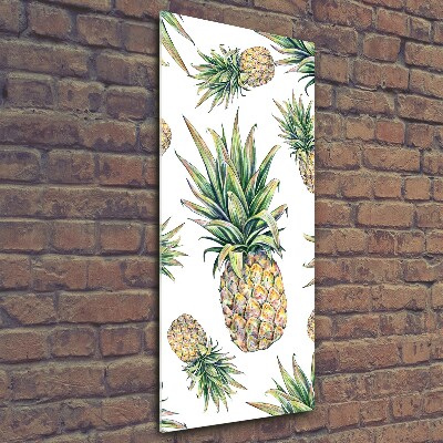 Wall art on glass Pineapple