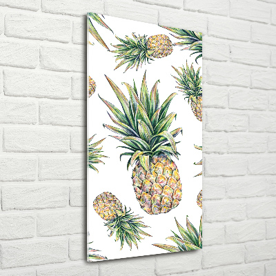 Wall art on glass Pineapple