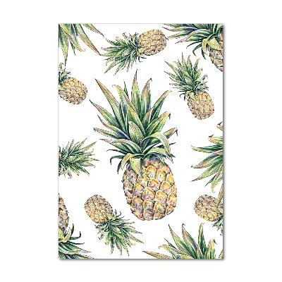 Wall art on glass Pineapple