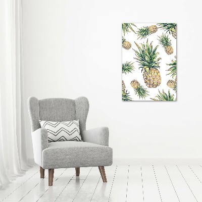 Wall art on glass Pineapple