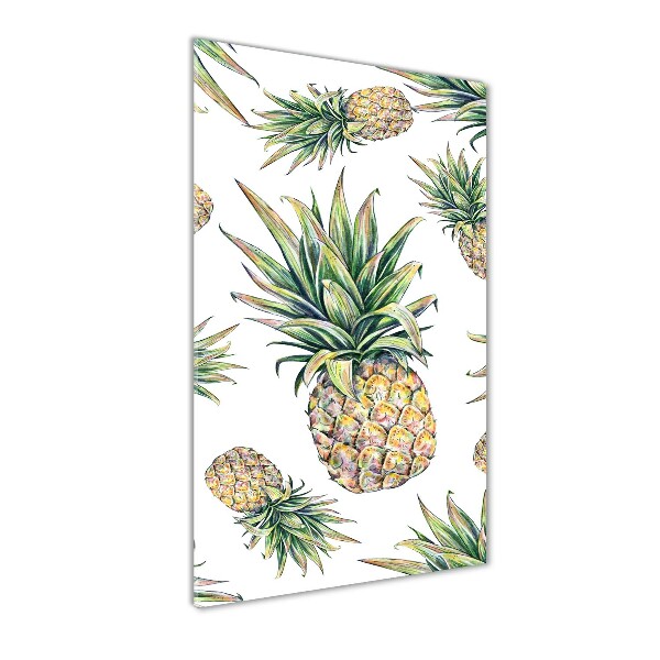 Wall art on glass Pineapple