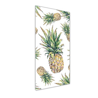 Wall art on glass Pineapple