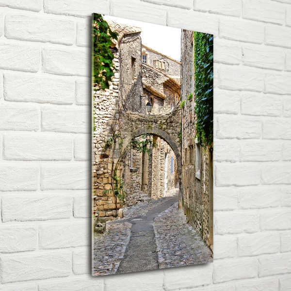 Printed glass wall art Provence France