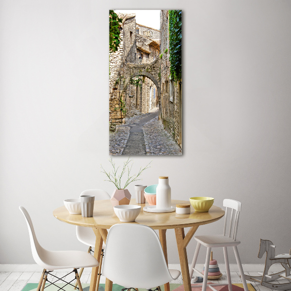 Printed glass wall art Provence France