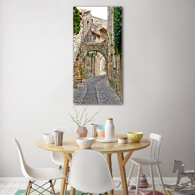 Printed glass wall art Provence France