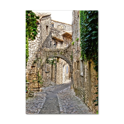 Printed glass wall art Provence France