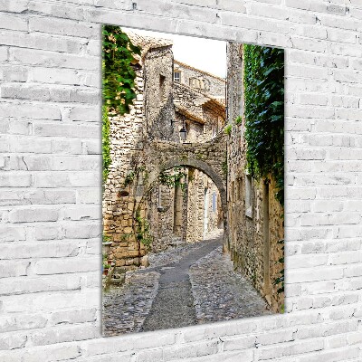 Printed glass wall art Provence France