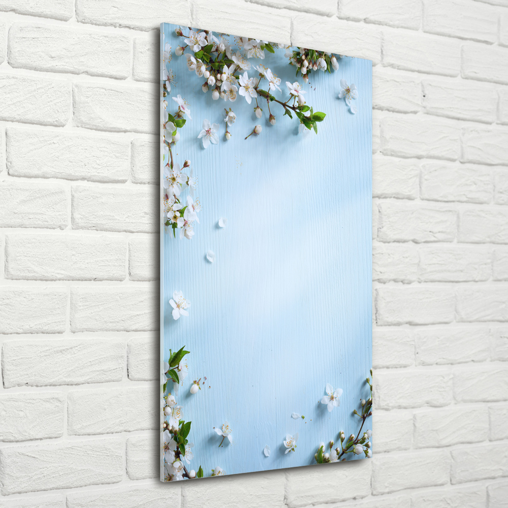 Photo printed on glass Cherry blossoms