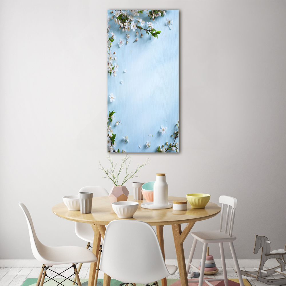 Photo printed on glass Cherry blossoms