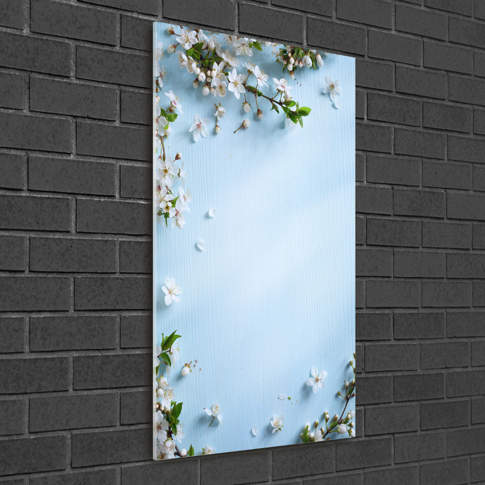 Photo printed on glass Cherry blossoms