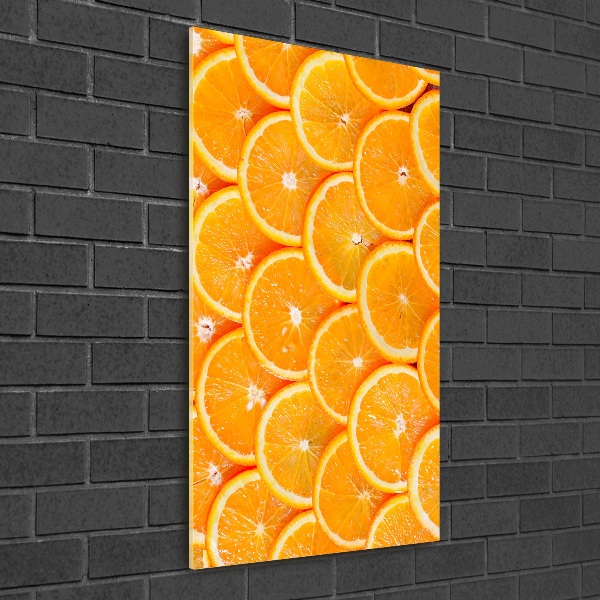 Print on a a glass Slices of orange