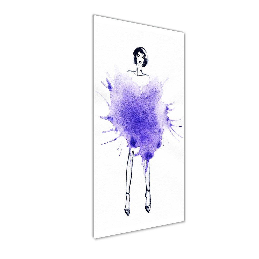 Print on a a glass Fashion illustration